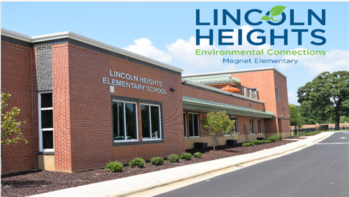 Front of Lincoln Heights Environmental Connections Magnet Elementary School
